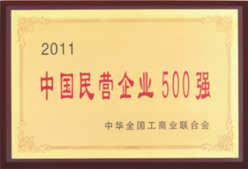 杭州叉車榮譽-中國民營企業(yè)500強